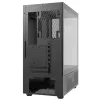 XPG Invader X Mini caixa de PC Midi Tower, ATX/Micro-ATX/Mini-ITX, vidro temperado, 5 ventoinhas ARGB de 120 mm, USB-C, sem fonte de alimentação, preta