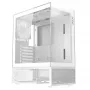 XPG Invader X Mini caixa de PC Midi Tower, ATX/Micro-ATX/Mini-ITX, painéis de vidro, 5 ventoinhas ARGB de 120 mm, USB-C, sem fonte de alimentação, branca