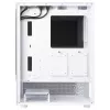 XPG Invader X Mini caixa de PC Midi Tower, ATX/Micro-ATX/Mini-ITX, painéis de vidro, 5 ventoinhas ARGB de 120 mm, USB-C, sem fonte de alimentação, branca