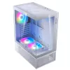 XPG Invader X Mini caixa de PC Midi Tower, ATX/Micro-ATX/Mini-ITX, painéis de vidro, 5 ventoinhas ARGB de 120 mm, USB-C, sem fonte de alimentação, branca