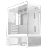 XPG Invader X Mini caixa de PC Midi Tower, ATX/Micro-ATX/Mini-ITX, painéis de vidro, 5 ventoinhas ARGB de 120 mm, USB-C, sem fonte de alimentação, branca