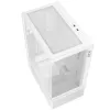 XPG Invader X Mini caixa de PC Midi Tower, ATX/Micro-ATX/Mini-ITX, painéis de vidro, 5 ventoinhas ARGB de 120 mm, USB-C, sem fonte de alimentação, branca