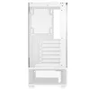 XPG Invader X Mini caixa de PC Midi Tower, ATX/Micro-ATX/Mini-ITX, painéis de vidro, 5 ventoinhas ARGB de 120 mm, USB-C, sem fonte de alimentação, branca
