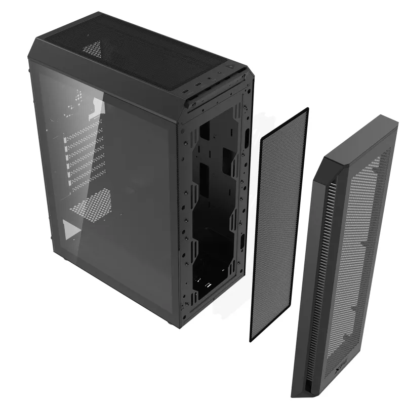 XPG VALOR AIR PLUS caixa MID-TOWER preta, Midi Tower, PC, preto, ATX, micro ATX, Mini-ITX, SPCC, 16 cm
