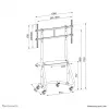 Neomounts NS-M3800 preto suporte de TV móvel 60-100