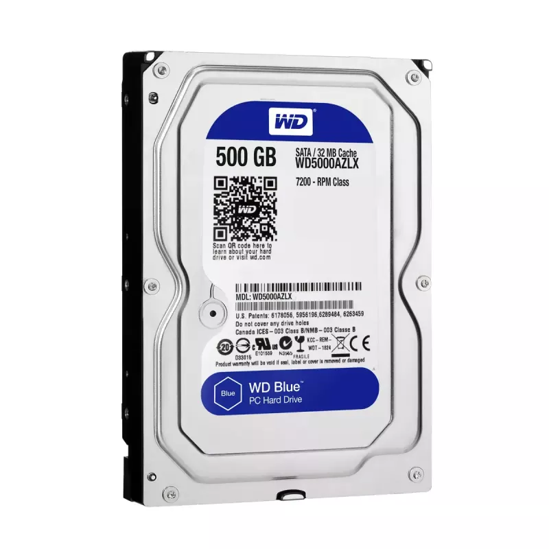 WESTERN DIGITAL disco rígido - Wd Blue WD5000AZLX - 500GB - SATA 3.5in - 7200rpm - 32MB cache