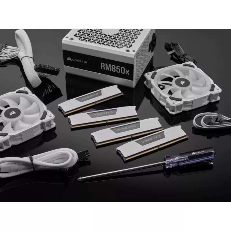 Memória CORSAIR 32GB (2x16GB) DDR5 DRAM 5200MT/s CL40 Kit de memória Vengeance - Branco