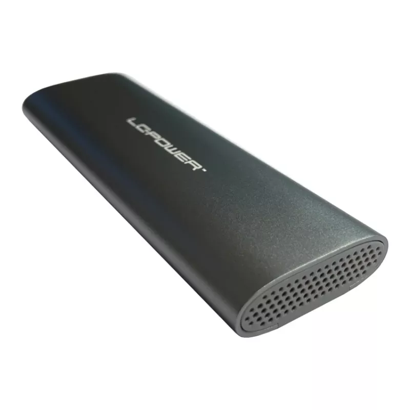 Caixa para SSD M.2 LC-POWER (NVMe e SATA), USB 3.2 Gen.2x1, Preto – LC-M2-C-MULTI-2