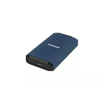 SSD TRANSCEND - Esd410c Unidade portátil - 1TB - USB Type C / A - Azul-escuro