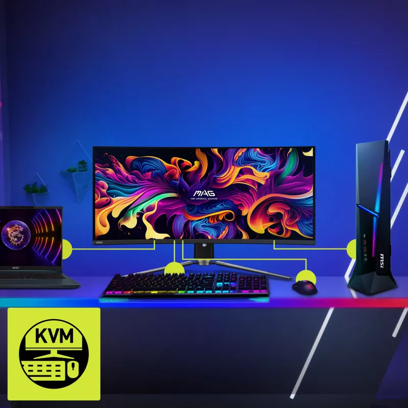 Monitor de computador MSI MAG 341CQPDE QD-OLED 86,4 cm (34 polegadas) 3440 x 1440 píxeis UltraWide Quad HD Preto