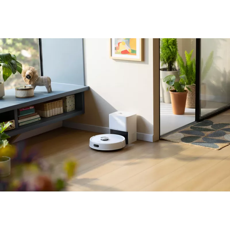 Roborock Q7 TF+ Aspirador robô — sem saco, navegação LiDAR, lavagem a húmido, base de carregamento automática (carregamento e limpeza), branco