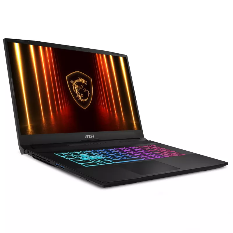 MSI Katana 17 HX B14WGK-065 portátil, Intel Core i7-14650HX, 43,9 cm (17,3 polegadas) Full HD 144 Hz, 16 GB DDR5, 1 TB SSD NVMe, NVIDIA GeForce RTX 5070, Wi-Fi 6E (802.11ax), Bluetooth, Windows 11 Home, preto