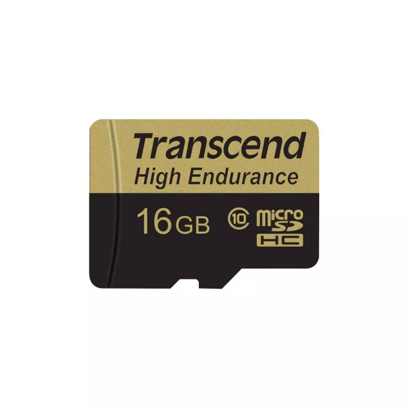 Memória flash Transcend 16GB MicroSDHC Class 10 com adaptador