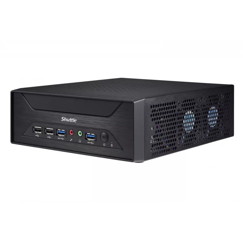 Shuttle XPC slim Barebone XH510G - S1200, Intel H510, 1xDP, 1xHDMI, 1x PCI-E 16X, 1x LAN, 1x 2,5 polegadas, 2x M.2, funcionamento contínuo 24/7