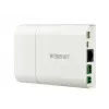 Hanwha XNB-6001 câmara de segurança IP tipo box, para interior, 2 MP, PoE, PTZ digital, marfim