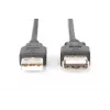 Cabo de extensão USB 2.0 DIGITUS ASSMANN, tipo A M/F, 5m compatível com USB 2.0 preto