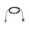 Cabo de ligação USB Type-C DIGITUS ASSMANN, tipo C para A M/M, 1m Super Speed preto
