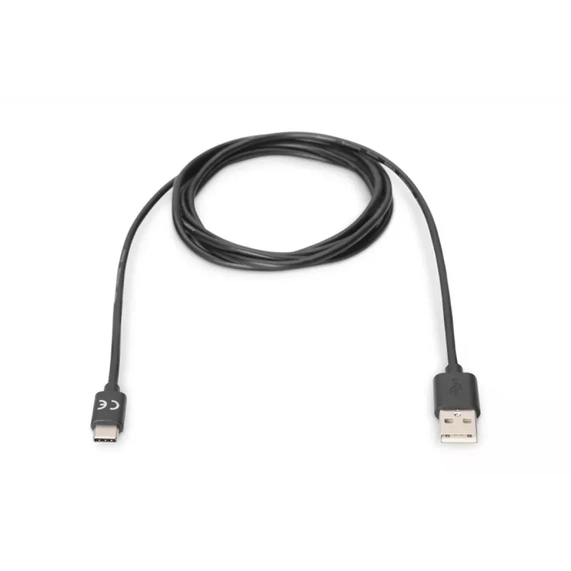 Cabo de ligação USB Type-C DIGITUS ASSMANN, tipo C para A M/M, 1m Super Speed preto