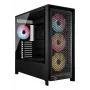 Caixa de PC CORSAIR FRAME 5000D RS ARGB Midi-Tower preto — ATX, suporta 3x140mm ventoinhas frontais, unidades 2,5/3,5 polegadas