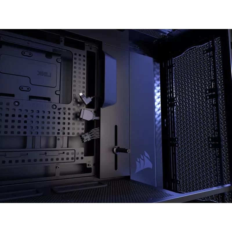Caixa de PC CORSAIR FRAME 5000D RS ARGB Midi-Tower preto — ATX, suporta 3x140mm ventoinhas frontais, unidades 2,5/3,5 polegadas