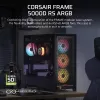 Caixa de PC CORSAIR FRAME 5000D RS ARGB Midi-Tower preto — ATX, suporta 3x140mm ventoinhas frontais, unidades 2,5/3,5 polegadas