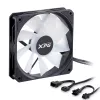 XPG VENTO R 120 ARGB PWM preto, ventoinha, 12 cm, 300 RPM, 1600 RPM, preto