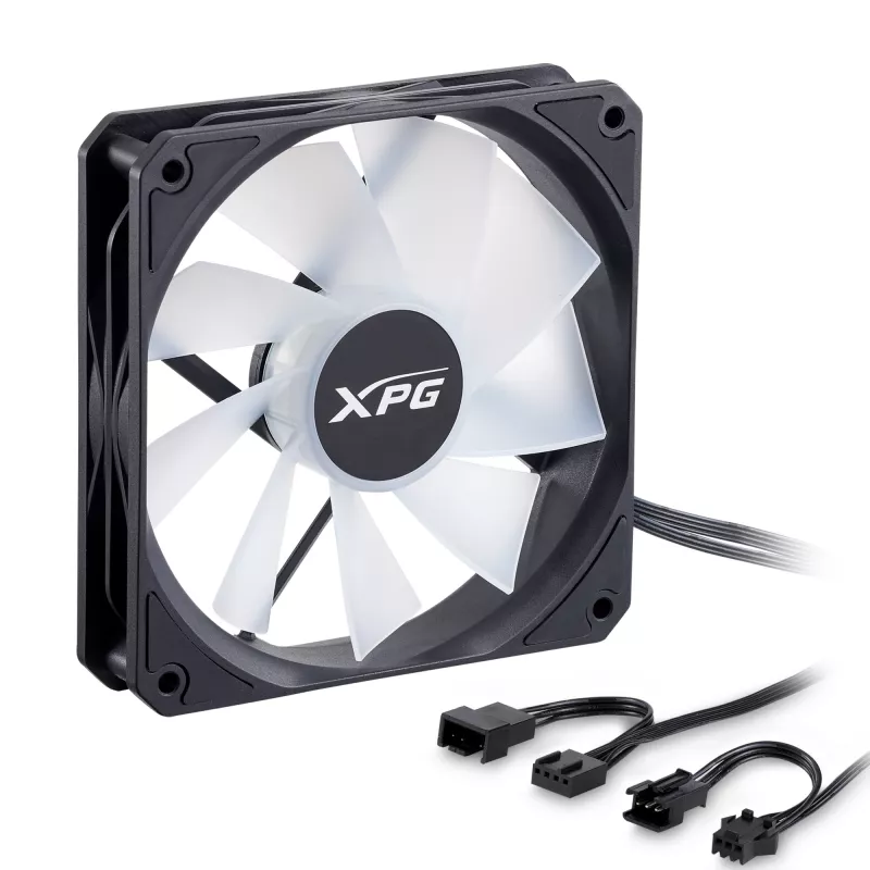 XPG VENTO R 120 ARGB PWM preto, ventoinha, 12 cm, 300 RPM, 1600 RPM, preto