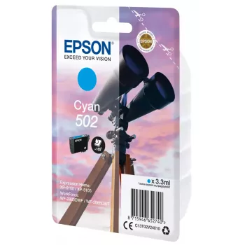 Cartucho Epson 502 ciano C13T02V24010