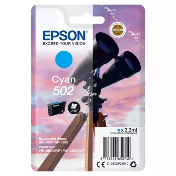 Cartucho Epson 502 ciano C13T02V24010