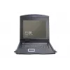 Consola TFT modularizada DIGITUS 43,2 cm (17 polegadas) com KVM de 8 portas, RAL 9005 preto – Qwertz, US