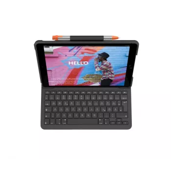 LOGITECH Slim Folio para iPad 7.ª geração grafite Qwertz alemão