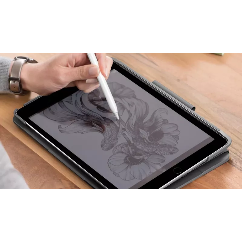 LOGITECH Slim Folio para iPad 7.ª geração grafite Qwertz alemão