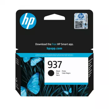 Cartucho de tinta original HP 937 preto, preto, 1 unid., 1250 páginas