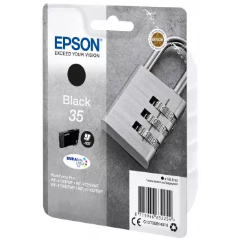 Tinteiro Epson 35 WF-4720 WF-4720DWF WF-4725DWF WF-4730 WF-4730DTWF WF-4740 WF-4740DTWF preto