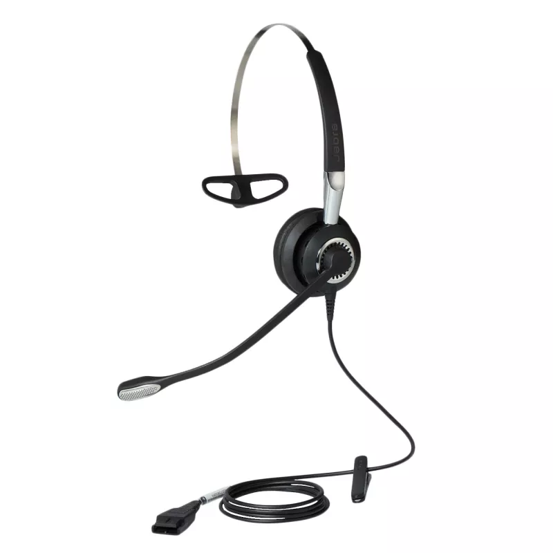 Jabra BIZ 2400 II Mono IP, 3-in-1, com fios, escritório/call center, 54 g, headset, preto, prateado