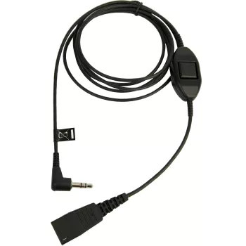 Jabra QD para 3,5 mm com botão de resposta para Alcatel, cabo, preto