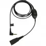 Jabra QD para 3,5 mm com botão de resposta para Alcatel, cabo, preto