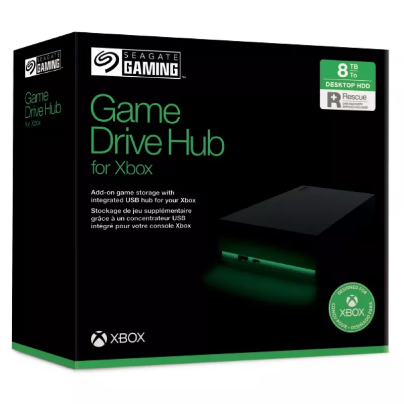 Seagate Game Drive Hub for Xbox disco rígido externo 8 TB USB Type-A / USB Type-C 3.2 Gen 1 (3.1 Gen 1) preto
