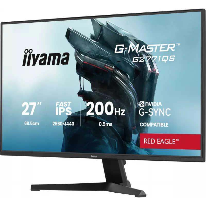 Monitor de computador iiyama G-MASTER G2771QS-B1 68,6 cm (27 polegadas) 2560 x 1440 píxeis Wide Quad HD preto