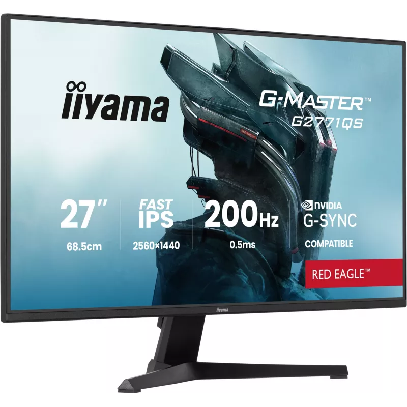 Monitor de computador iiyama G-MASTER G2771QS-B1 68,6 cm (27 polegadas) 2560 x 1440 píxeis Wide Quad HD preto