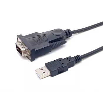 Cabo Equip USB-A para Série (DB9), M/M 1,5m, preto, 1,5 m, USB Type-A, DB-9, macho, macho