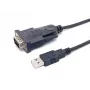 Cabo Equip USB-A para Série (DB9), M/M 1,5m, preto, 1,5 m, USB Type-A, DB-9, macho, macho