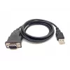 Cabo Equip USB-A para Série (DB9), M/M 1,5m, preto, 1,5 m, USB Type-A, DB-9, macho, macho
