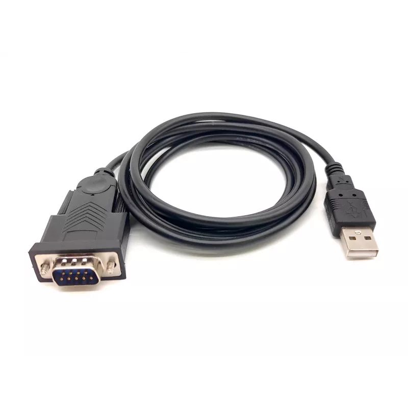 Cabo Equip USB-A para Série (DB9), M/M 1,5m, preto, 1,5 m, USB Type-A, DB-9, macho, macho