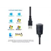 Cabo Equip USB-A para Série (DB9), M/M 1,5m, preto, 1,5 m, USB Type-A, DB-9, macho, macho