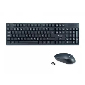 Conjunto de teclado e rato sem fios Equip layout PT tamanho completo 105 teclas
