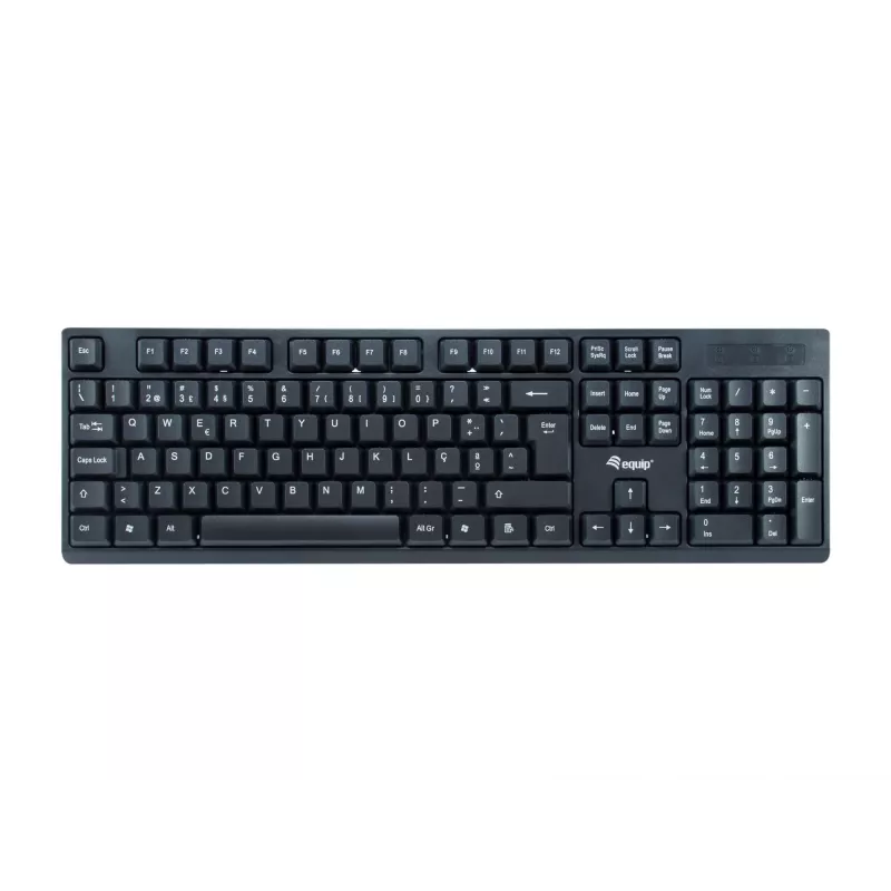 Conjunto de teclado e rato sem fios Equip layout PT tamanho completo 105 teclas