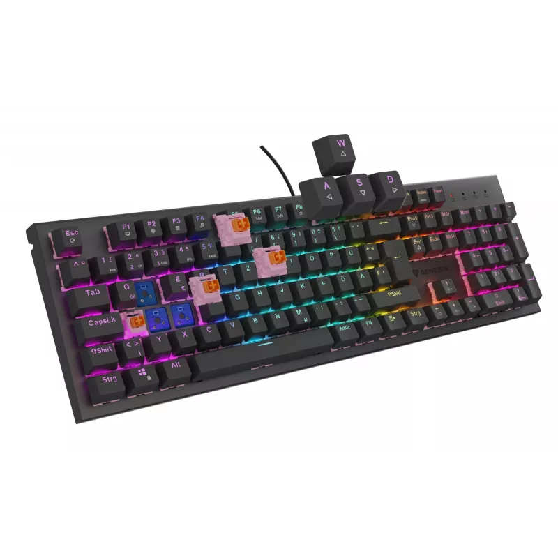 Teclado Gaming GENESIS NKG-2179 USB QWERTZ alemão preto