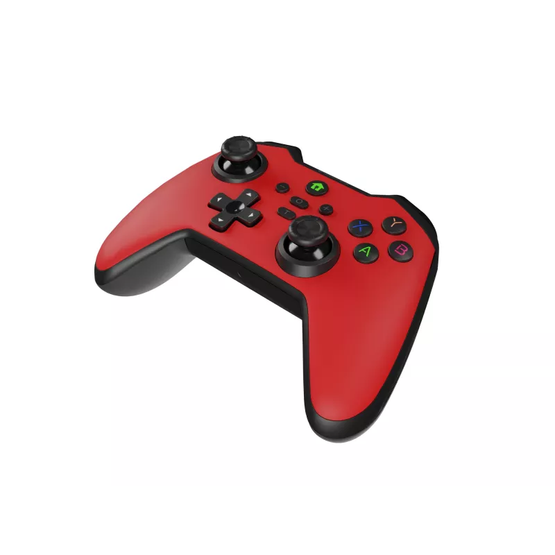 Comando de jogos Genesis Mangan 400 Red Bluetooth Analógico / Digital Android, MAC, Nintendo Switch, PC, iOS