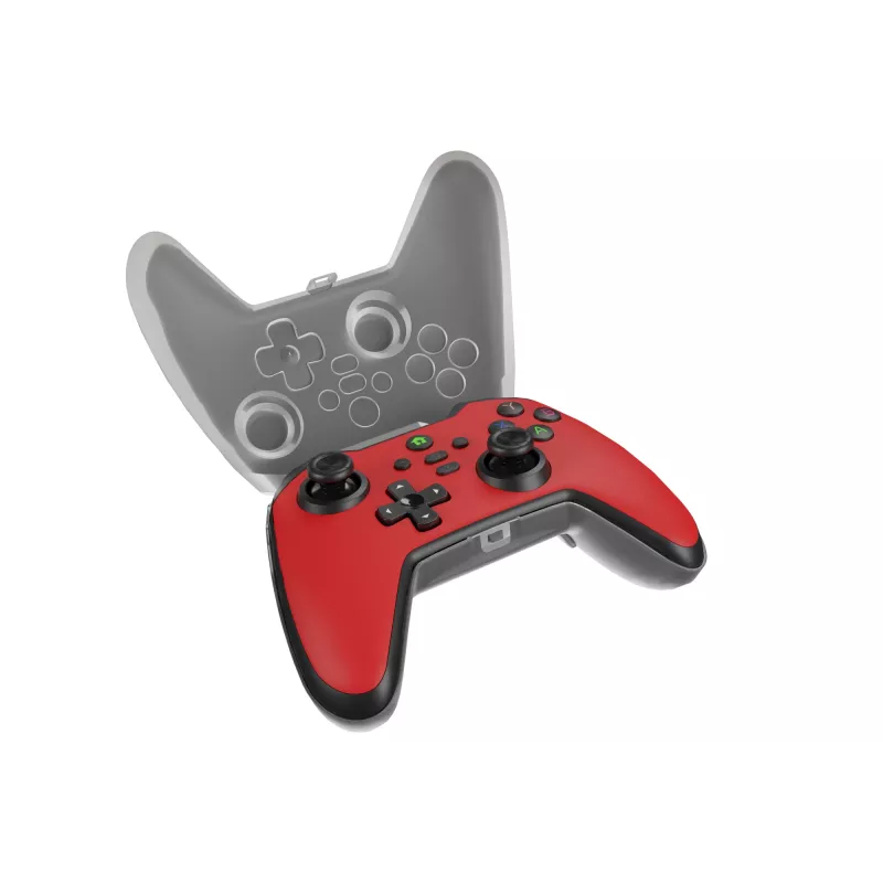 Comando de jogos Genesis Mangan 400 Red Bluetooth Analógico / Digital Android, MAC, Nintendo Switch, PC, iOS